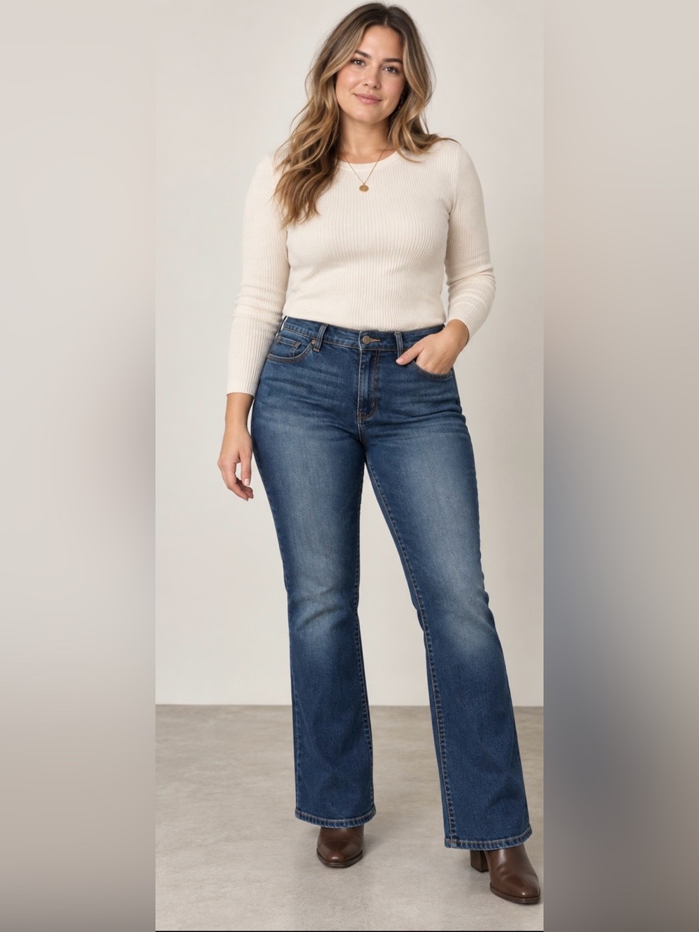 Torrid Barely Boot Jeans Size 14R Dark Wash Stretch 31.5” Inseam
